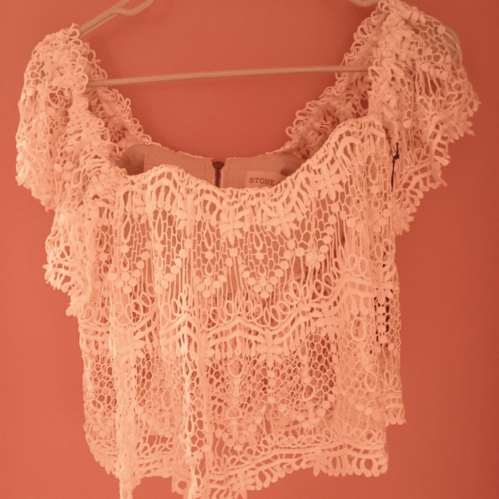 Stone Cold Fox Off the Shoulder top
